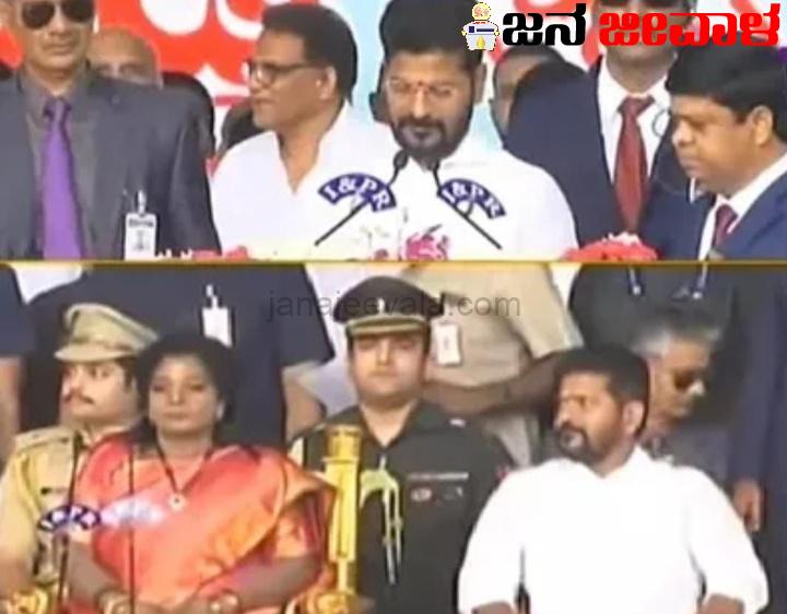 ತೆಲಂಗಾಣ ಸಿಎಂ ಆಗಿ ರೇವಂತ್ ರೆಡ್ಡಿ , ಡಿಸಿಎಂ ಆಗಿ ಭಟ್ಟಿ ವಿಕ್ರಮಾರ್ಕ ಪ್ರಮಾಣ ವಚನ ಸ್ವೀಕಾರ