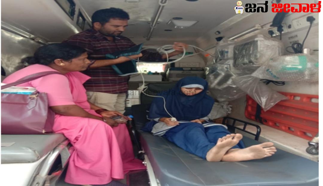 ಎಸ್ಸೆಸ್ಸೆಲ್ಸಿ ಪರೀಕ್ಷೆ ಬರೆಯುವ ವೇಳೆ ಪ್ರಜ್ಞೆ ತಪ್ಪಿದ ವಿದ್ಯಾರ್ಥಿನಿ