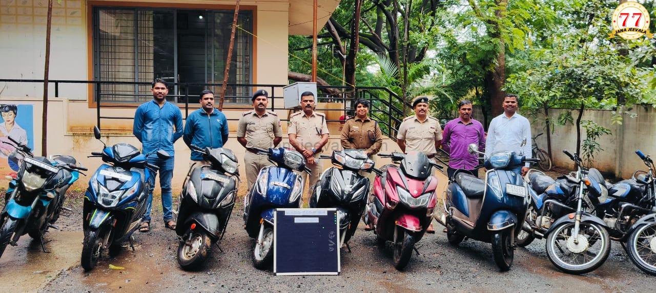 ಬೆಳಗಾವಿ : ಮೋಟಾರ್ ಬೈಕ್ ಕಳ್ಳತನ ಮಾಡಿದ ಇಬ್ಬರ ಬಂಧನ
