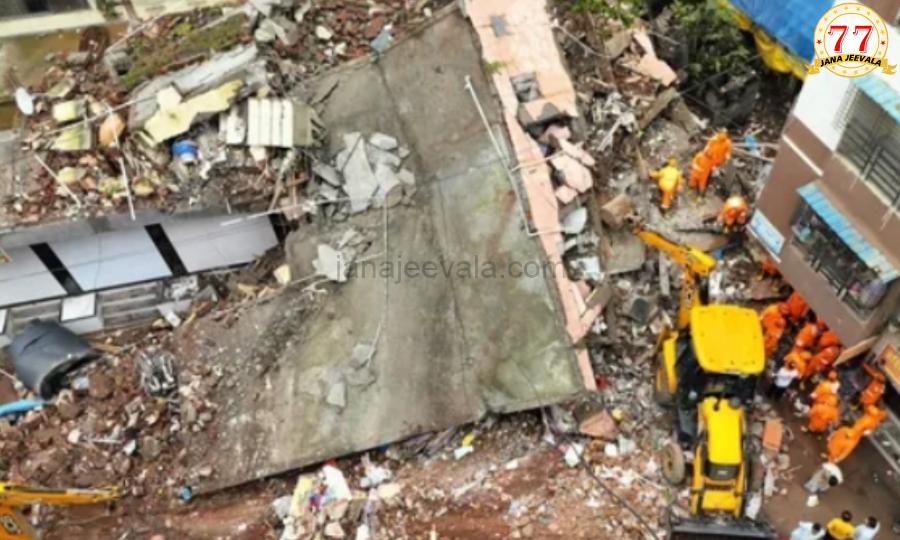 ನಸುಕಿನಲ್ಲಿ ನವಿ ಮುಂಬೈಯಲ್ಲಿ ಕುಸಿದು ಬಿದ್ದ ಕಟ್ಟಡ : ಹಲವರು ಸಿಲುಕಿರುವ ಶಂಕೆ