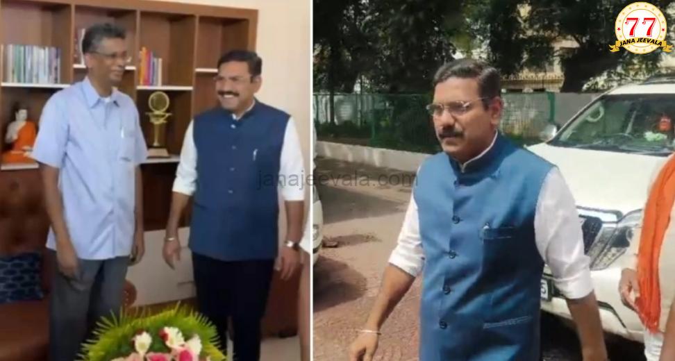 ಸಂಚಲನ ಮೂಡಿಸಿತು ಈ ಭೇಟಿ : ಸತೀಶ-ವಿಜಯೇಂದ್ರ ಮಹತ್ವದ ಮಾತುಕತೆ