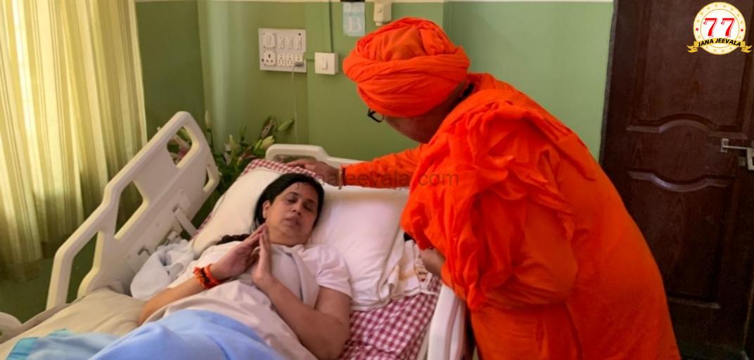 ಹೆಬ್ಬಾಳ್ಕರ್ ಆರೋಗ್ಯ ವಿಚಾರಿಸಿದ ಹುಕ್ಕೇರಿ ಸ್ವಾಮೀಜಿ