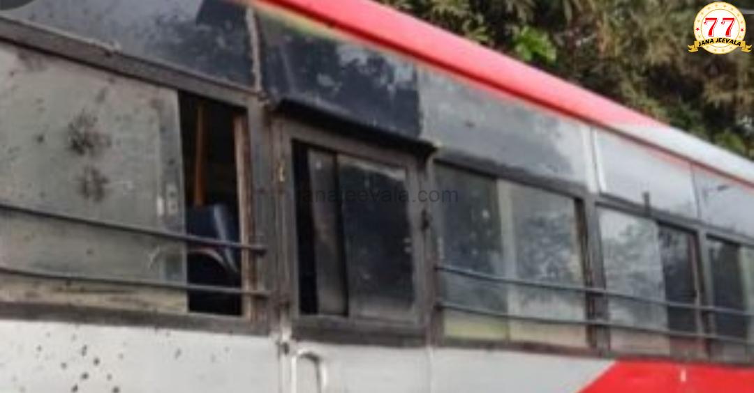 ಇಚಲಕರಂಜಿಯಲ್ಲಿ ಕರ್ನಾಟಕ ಬಸ್ ಗೆ ಕಲ್ಲು