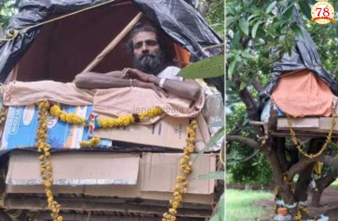 5 ದಿನಗಳಿಂದ ಮರವೇರಿ ಕುಳಿತು ಸಚ್ಚಿದಾನಂದ ಶ್ರೀ ಮೌನಾನುಷ್ಠಾನ
