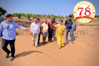 ಕೆರೆ ತುಂಬಿಸುವ ಯೋಜನೆ ಪ್ರಗತಿ ಪರಿಶೀಲಿಸಿದ ಸಚಿವೆ ಲಕ್ಷ್ಮೀ ಹೆಬ್ಬಾಳಕರ್