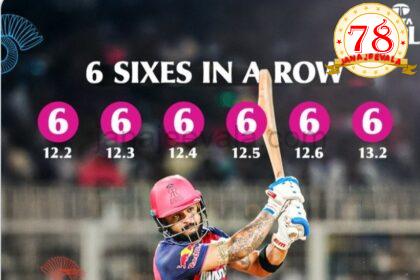 6,6,6,6,6,6 ಸಿಕ್ಸರ್ ಸಿಡಿಸಿ ದಾಖಲೆ