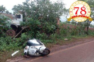 ಬೆಳಗಾವಿಯಲ್ಲಿ ಬೈಕ್ ಗೆ ಟಿಪ್ಪರ ಹಾಯಿಸಿ ಅಪಘಾತ; ನವವಿವಾಹಿತ ದುರ್ಮರಣ, ಗಂಭೀರವಾಗಿ ಗಾಯಗೊಂಡ ಪತ್ನಿ..!