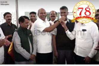 ಕೇಕ್ ಕತ್ತರಿಸಿ ಹುಟ್ಟು ಹಬ್ಬ ಆಚರಿಸಿಕೊಂಡ ಸತೀಶ ಜಾರಕಿಹೊಳಿ