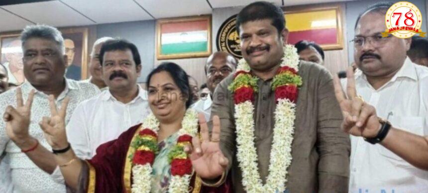 ಹುಬ್ಬಳ್ಳಿ-ಧಾರವಾಡ ಪಾಲಿಕೆ ನೂತನ ಮೇಯರ್ ಆಗಿ ಜ್ಯೋತಿ ಪಾಟೀಲ, ಉಪಮೇಯರ್ ಆಗಿ ಸಂತೋಷ ಚವ್ಹಾಣ ಆಯ್ಕೆ