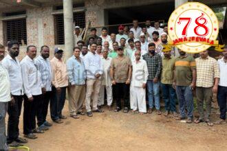 ಸಮುದಾಯ ಭವನದ ಮೇಲ್ಚಾವಣಿ ಕಾಮಗಾರಿಗೆ ಚಾಲನೆ