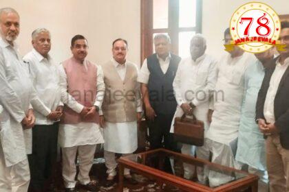 ರಸಗೊಬ್ಬರ ಅಭಾವ : ಕೇಂದ್ರ ಸಚಿವರನ್ನು ಭೇಟಿಯಾದ ಈರಣ್ಣ ಕಡಾಡಿ ಹಾಗೂ ಸಂಸದರು