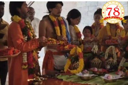 ವಿಶ್ವಶಾಂತಿಗಾಗಿ ತಮಿಳುನಾಡಿನ ದೇವಸ್ಥಾನದಲ್ಲಿ ವಿಶೇಷ ಯಾಗ ಮಾಡಿದ ಜಪಾನಿಯರು
