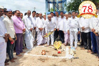 ಸಾಂಸ್ಕೃತಿಕ ಭವನ ನಿರ್ಮಾಣ ಕಾಮಗಾರಿಗೆ ಭೂಮಿ ಪೂಜೆ ಈರಣ್ಣ ಕಡಾಡಿ