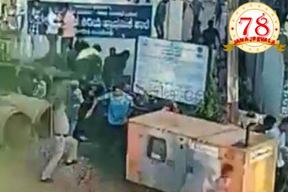 ಗಣೇಶ ವಿಸರ್ಜನೆ ವೇಳೆ ಡಿ.ಜೆ ವಿಚಾರಕ್ಕೆ ಗಲಾಟೆ: ಲಾಠಿ ಬೀಸಿದ ಪೊಲೀಸರು