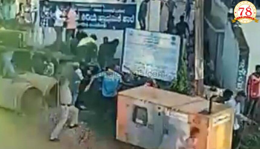 ಗಣೇಶ ವಿಸರ್ಜನೆ ವೇಳೆ ಡಿ.ಜೆ ವಿಚಾರಕ್ಕೆ ಗಲಾಟೆ: ಲಾಠಿ ಬೀಸಿದ ಪೊಲೀಸರು