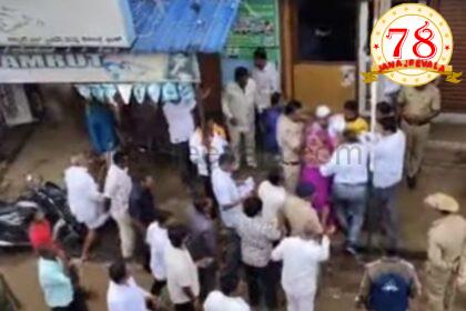 ಸಚಿವರ ಎದುರೇ ಗಂಡನ ಕಪಾಳಕ್ಕೆ ಹೊಡೆದ ಪತ್ನಿ