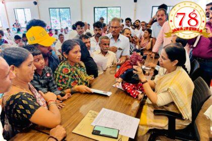 ಜನತಾ ದರ್ಶನದಲ್ಲಿ ಸಾವಿರಾರು ಜನರಿಂದ ಅಹವಾಲು ಸ್ವೀಕರಿಸಿದ ಲಕ್ಷ್ಮೀ ಹೆಬ್ಬಾಳಕರ್‌-ಸಚಿವರಿಗೆ ಮೃಣಾಲ್‌ ಸಾಥ್