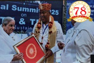 ಬ್ರಹ್ಮಕುಮಾರೀಸ್ ಜಾಗತಿಕ ಶೃಂಗಸಭೆಯಲ್ಲಿ ಶಾಸಕ ವಿಠ್ಠಲ ಸೋಮಣ್ಣ ಹಲಗೇಕರ ಅವರಿಗೆ ಸನ್ಮಾನ