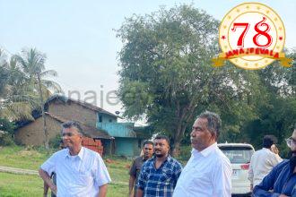 ರಸ್ತೆ ಅಭಿವೃದ್ಧಿ ಕಾಮಗಾರಿ ಪರಿಶೀಲಿಸಿದ ಸತೀಶ ಜಾರಕಿಹೊಳಿ, ವಿಠ್ಠಲ ಹಲಗೇಕರ