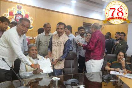 ಸಿಎಂ ಸಿದ್ದರಾಮಯ್ಯ ಅವರನ್ನು ಭೇಟಿಯಾಗಿ ವಿವಿಧ ಬೇಡಿಕೆಗಳನ್ನು ಈಡೇರಿಸುವಂತೆ ಮನವಿ ಸಲ್ಲಿಸಿದ ಶಾಸಕ ವಿಠ್ಠಲ ಹಲಗೇಕರ