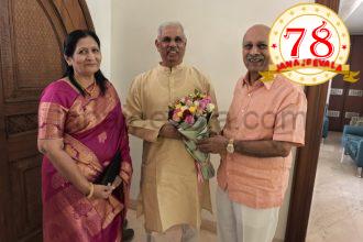 ಡಾ ಕೋರೆಯವರ ನಿವಾಸಕ್ಕೆ ಕೇರಳ ರಾಜ್ಯಪಾಲರು ಭೇಟಿ