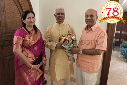 ಡಾ ಕೋರೆಯವರ ನಿವಾಸಕ್ಕೆ ಕೇರಳ ರಾಜ್ಯಪಾಲರು ಭೇಟಿ