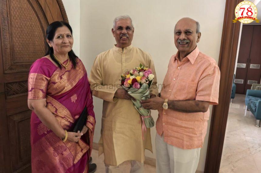 ಡಾ ಕೋರೆಯವರ ನಿವಾಸಕ್ಕೆ ಕೇರಳ ರಾಜ್ಯಪಾಲರು ಭೇಟಿ