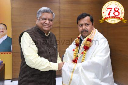 ಬಿಜೆಪಿ ನೂತನ ರಾಷ್ಟ್ರೀಯ ಕಾರ್ಯಾಧ್ಯಕ್ಷ ನಿತಿನ್ ನಬೀನ್ ಅವರನ್ನು ಭೇಟಿ ಮಾಡಿ ಶುಭ ಕೋರಿದ ಸಂಸದ ಶೆಟ್ಟರ್