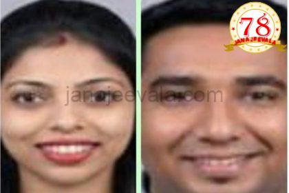 ಕಾರು-ಲಾರಿ ನಡುವೆ ಅಪಘಾತ : ಪತಿ, ಪತ್ನಿ ಸಾವು : ಬದುಕುಳಿದ 1 ವರ್ಷದ ಮಗು