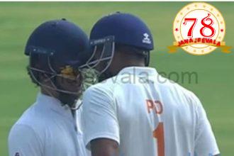 ಹುಬ್ಬಳ್ಳಿಯಲ್ಲಿ ರಣಜಿ ಫೈನಲ್ : ಕರ್ನಾಟಕ ಆಟಗಾರನಿಗೆ ತಲೆಯಿಂದ ಡಿಚ್ಚಿ ಹೊಡೆದ ಜಮ್ಮು ತಂಡದ ನಾಯಕ