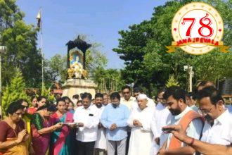 ಶ್ರೀ ಬಸವೇಶ್ವರ ವೃತ್ತದಲ್ಲಿ ಕಂಚಿನ ಮೂರ್ತಿ ಪ್ರತಿಷ್ಠಾಪನೆಗೆ ಭೂಮಿಪೂಜೆ